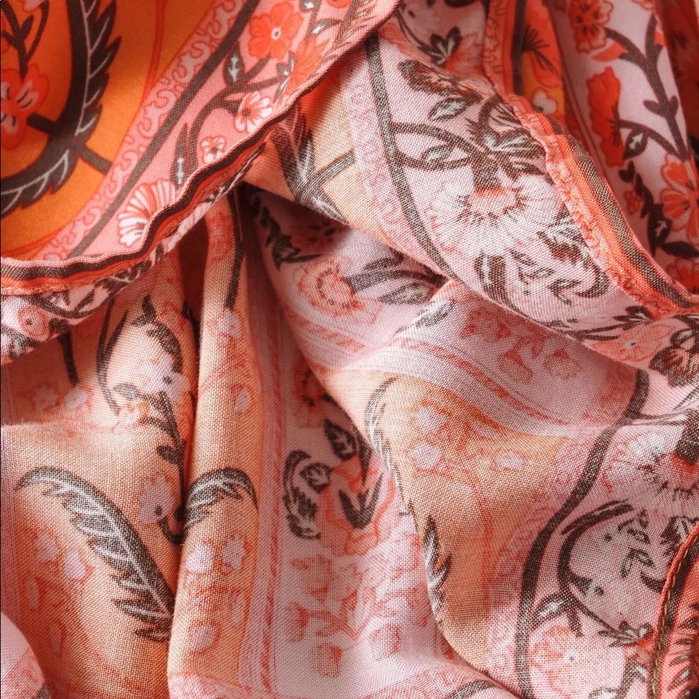 Floral Drawstring Mini Dress - Picture 11 of 15